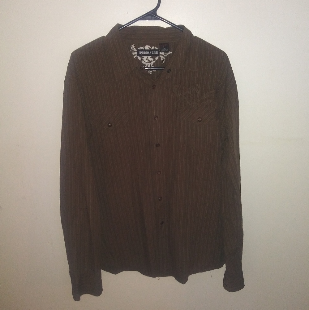 Indigo Star button up - Picture 2 of 4